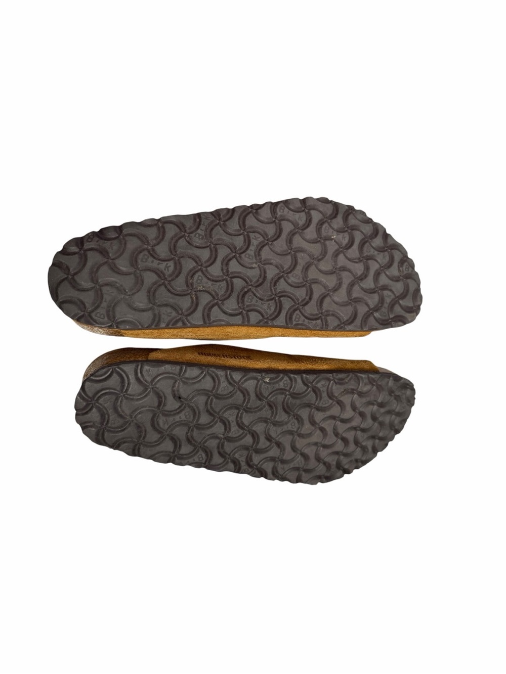 Birkenstock Arizona Soft Footbed Tan Suede Sandals - Picture 10 of 11